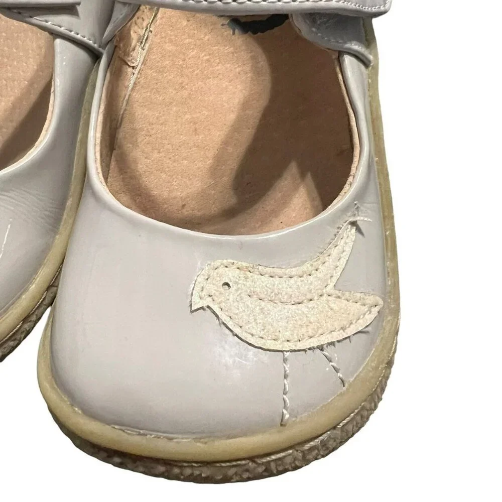 Livie & Luca Sz 8 Grey Pio Pio Patent Leather Mary Jane Shoes